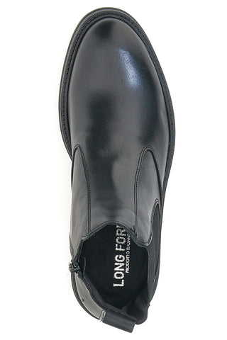 Stivaletto Beatles Vera Pelle Nero Longford 4002