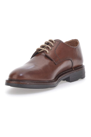 Braune Leder-Schnürschuhe Pittarello 6525