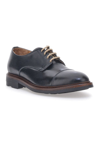 Schwarze Leder-Schnürschuhe Pittarello 6525