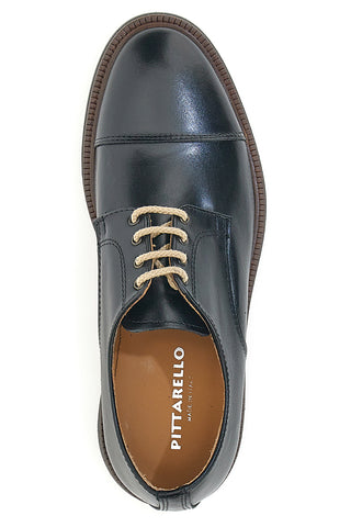 Schwarze Leder-Schnürschuhe Pittarello 6525