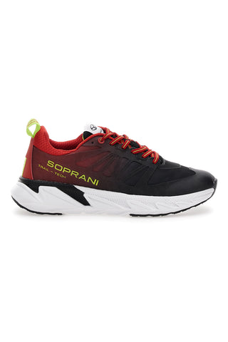 Schwarze und rote Soprani-Arpino-Sneaker