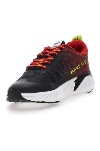 Schwarze und rote Soprani-Arpino-Sneaker