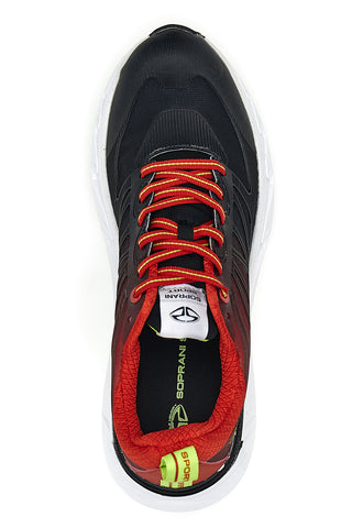 Schwarze und rote Soprani-Arpino-Sneaker