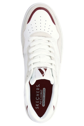 Skechers Koop-Volley Low Varsity Weiße Turnschuhe