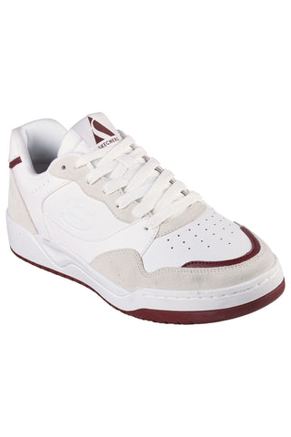 Skechers Koop-Volley Low Varsity Weiße Turnschuhe