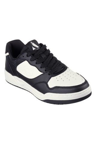 Sneakers Skechers Koop-Volley Low Varsity Nere-Bianche