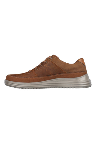 Skechers bewährte Aldeno Brown-Schnürschuhe