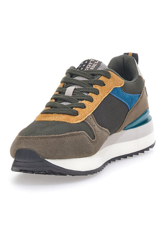 Braune Biden-Sneaker mit Baumwollgürtel