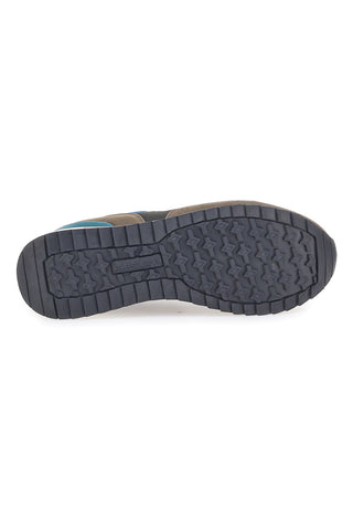 Braune Biden-Sneaker mit Baumwollgürtel