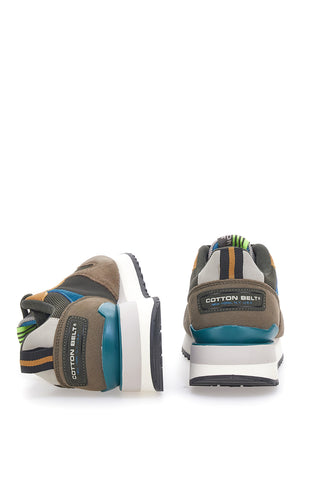 Braune Biden-Sneaker mit Baumwollgürtel