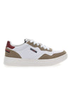 Weiße Sneakers Baumwollgürtel Austria Multi