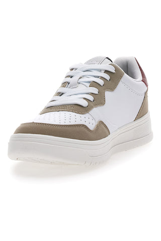 Weiße Sneakers Baumwollgürtel Austria Multi