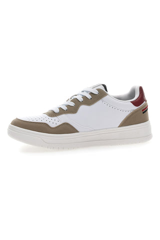 Weiße Sneakers Baumwollgürtel Austria Multi