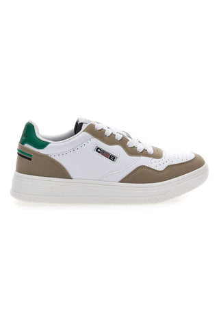 Weiße Sneakers Baumwollgürtel Austria Multi