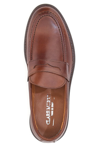 Claremorris 204 Brauner Mokassin aus echtem Leder