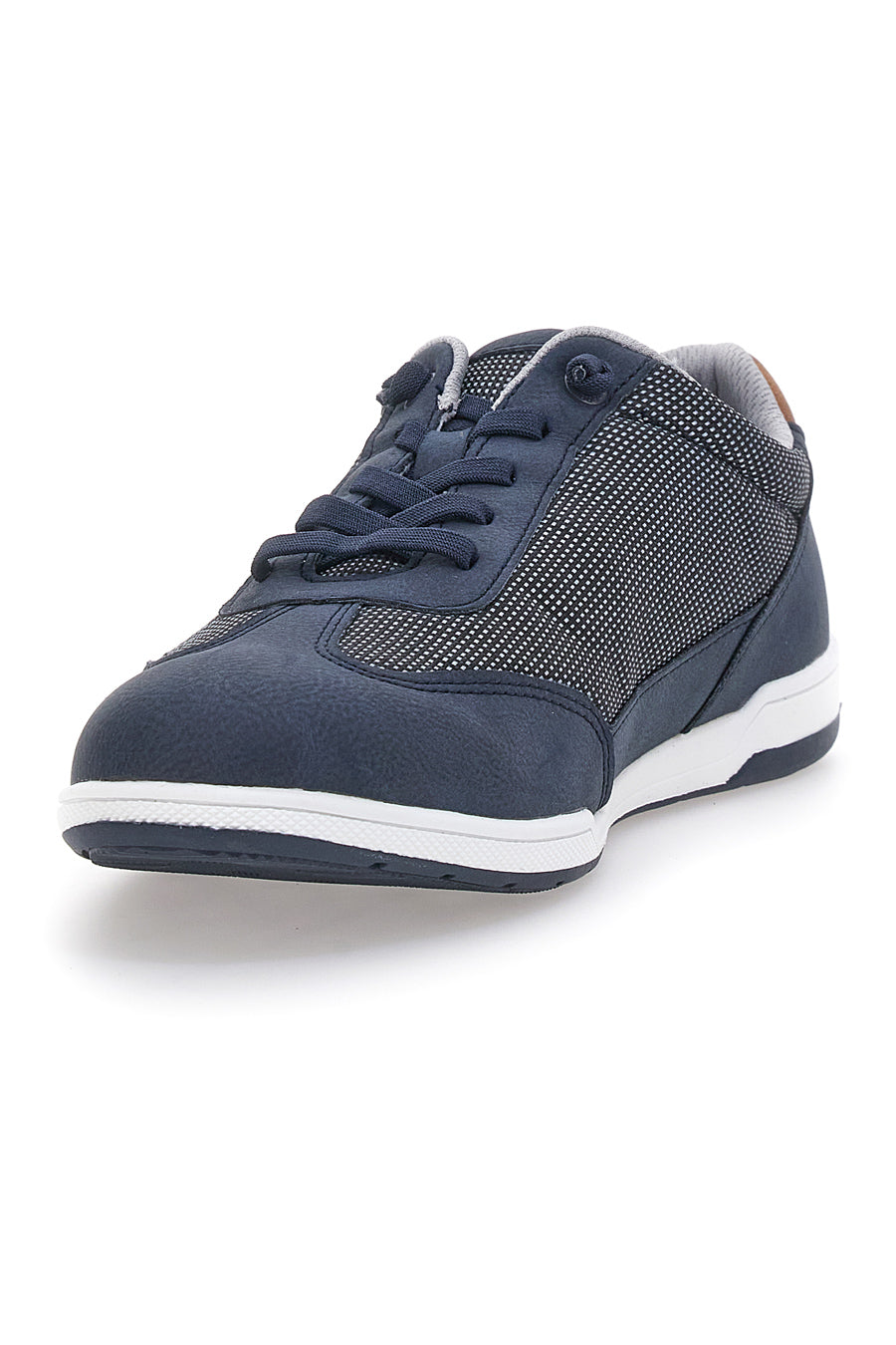 Uomo Bugatti 323 52314 1400 4100 Blu Scuro Camoscio Stringate Trainer