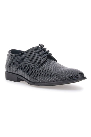 Longford Schwarze Schnürschuhe 22617