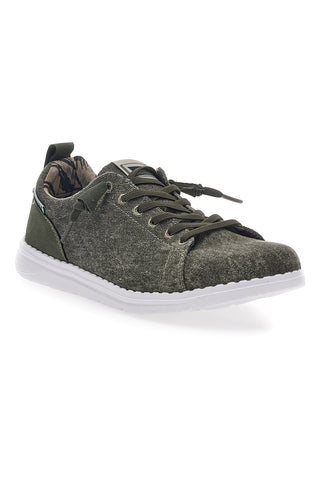 Carrera 11102D Dunkelgrüne Canvas-Sneaker