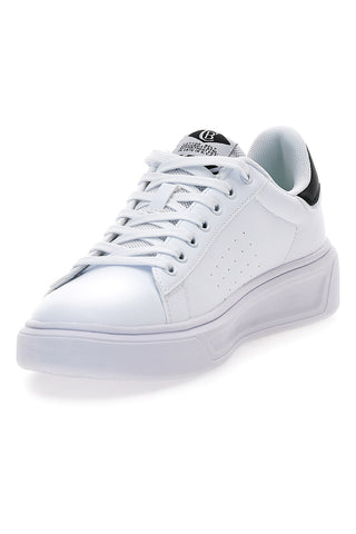 Weiße niedrige Sneakers mit Baumwollgürtel CBM4145A24