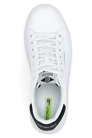 Weiße niedrige Sneakers mit Baumwollgürtel CBM4145A24