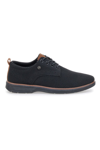 Johes Land Schwarze Schnürschuhe 411205