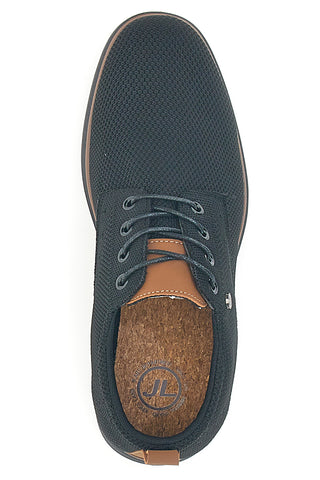 Johes Land Schwarze Schnürschuhe 411205