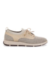 Beige lässige Schnürschuhe Johes Land 411100