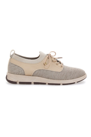 Beige lässige Schnürschuhe Johes Land 411100
