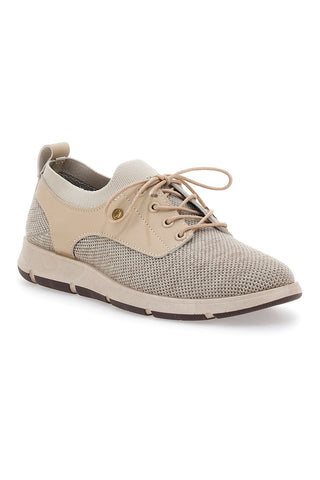 Beige lässige Schnürschuhe Johes Land 411100