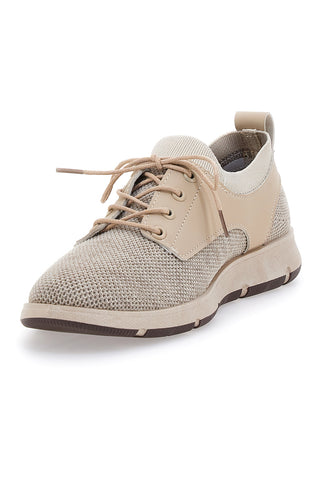 Beige lässige Schnürschuhe Johes Land 411100