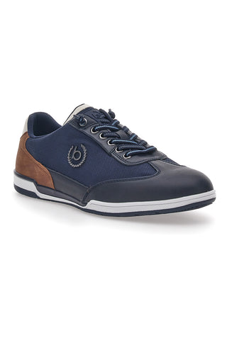 Scarpe Stringate Blu Con Logo Laterale Bugatti 32172603