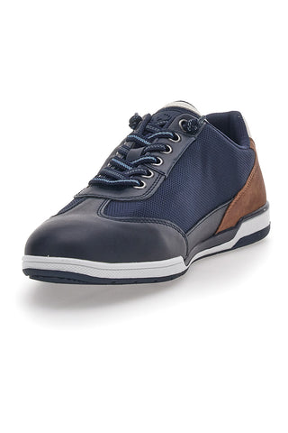 Scarpe Stringate Blu Con Logo Laterale Bugatti 32172603