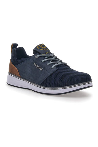 Blaue Turnschuhe mit Schnürsenkeln Bugatti 331AFB05