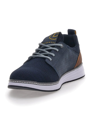 Blaue Turnschuhe mit Schnürsenkeln Bugatti 331AFB05