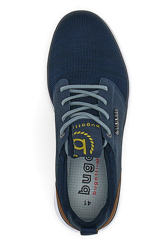 Blaue Turnschuhe mit Schnürsenkeln Bugatti 331AFB05