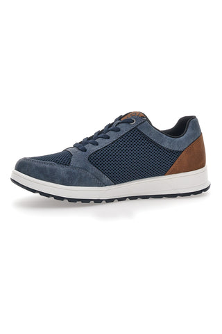 Blaue Turnschuhe mit Schnürsenkeln Bugatti 331AFB05
