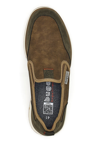 Braune vegane Slip-On-Sneaker Bugatti 331AFB60