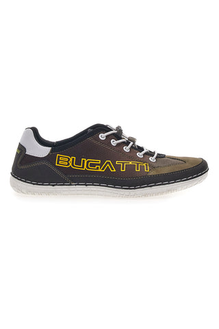 Braune Schnürschuhe mit seitlichem Bugatti-Logo 341AFF02
