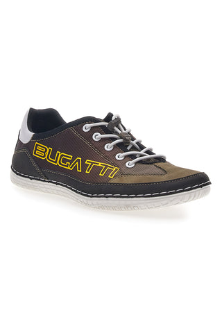 Braune Schnürschuhe mit seitlichem Bugatti-Logo 341AFF02