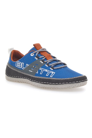 Blaue Schnürschuhe mit seitlichem Bugatti-Logo 341AFF06