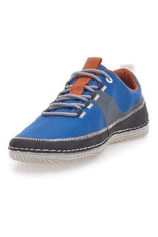 Blaue Schnürschuhe mit seitlichem Bugatti-Logo 341AFF06