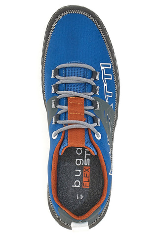 Blaue Schnürschuhe mit seitlichem Bugatti-Logo 341AFF06