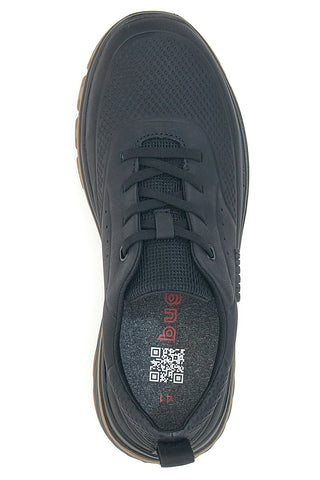 Schwarze Sneakers mit Schnürsenkeln Bugatti 341AKQ02
