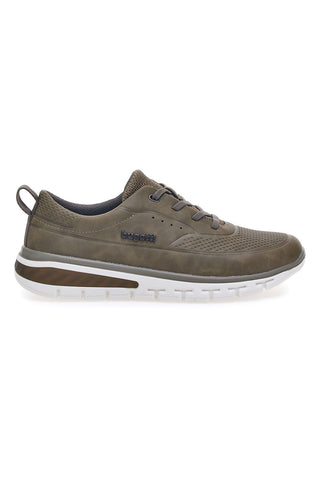 Taupefarbene Sneakers mit Bugatti-Schnürsenkeln 341AKQ02