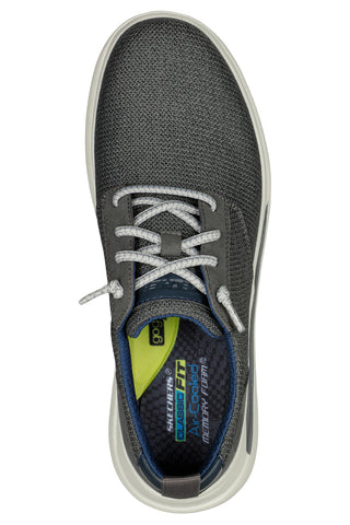 Skechers bewährte Gladwin Anthrazit-Sneaker