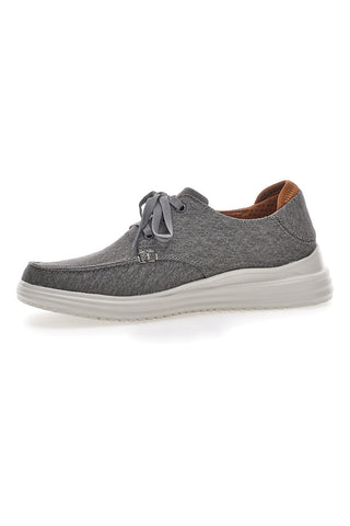 Scarpe Stringate Grigie Con Archfit e Skechers Proven Forenzo