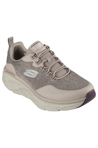 Taupefarbene Skechers D'Lux Walker 2.0-Steadyway-Sneaker