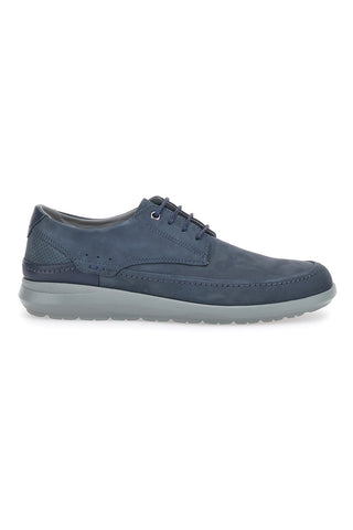 Blaue Schnürschuhe aus echtem Leder Longford 6412