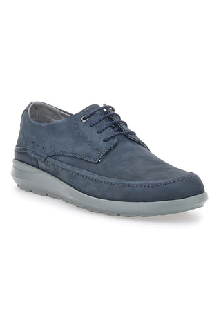Blaue Schnürschuhe aus echtem Leder Longford 6412