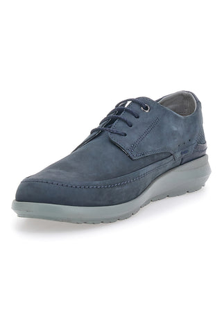 Blaue Schnürschuhe aus echtem Leder Longford 6412